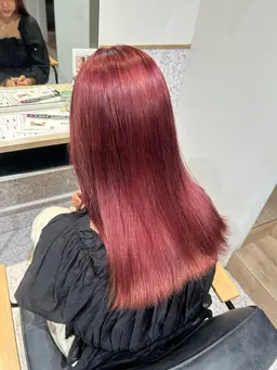 🦋🍒ダブルカラー➕毛先カット✂️💈