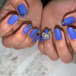 🤎ハンドネイル オフ無しワンカラーorラメグラ🤎