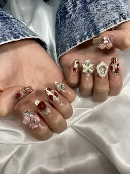 人気メニュー✨デコパーツ付け放題コース（オフ込み）