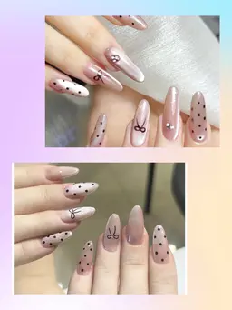 今月超🉐🔥👑マグネットベースドット4本リボンアート2本小ストーン2本無料付け）¥5980円（ソフトジェルオフ無料）