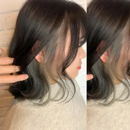 インナーカラー//イヤリングカラー//裾カラー//フェイスフレーミング//インナー以外のカラー+3300yen