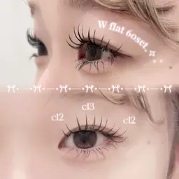 マツエク✨〈Wフラットラッシュ 60束〉