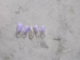 【👑オフあり】クリアベースニュアンスアートネイル🎨𓈒𓏸　120分