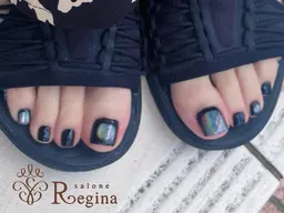 フット🎀ワンカラー/ラメグラ🎀オフケア付き