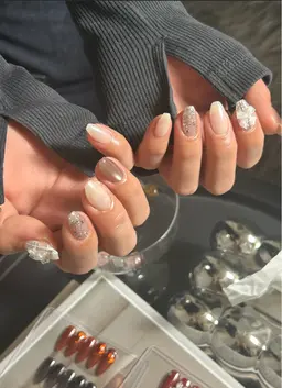 持ち込みデザイン¥5340​〜​💅オフ無し/自店オフあり【事前に参考デザイン送って頂き相談】