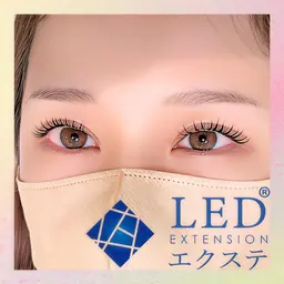 【新】エクパ　LEDエクステ80本＋まつ毛パーマ　￥8800