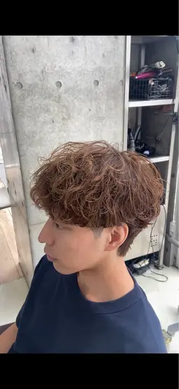 カット➕シャドウパーマ➕3stepトリートメント