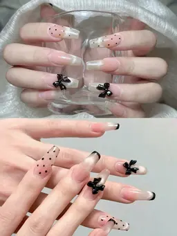 🉐ミニモ学割マグネットフレンチベースカラーあり（パーツ時間内付け放題）+ドット4本¥7980円（ソフトジェルオフ無料）