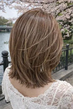 💜白髪ぼかしハイライト💜+髪質改善カラー+トリートメント（煌水込み）＋✂️カット✂️