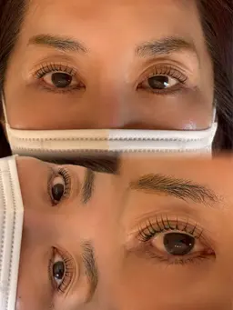 新規：パリジェンヌラッシュリフト＋アイシャンプー＋コーティング付き