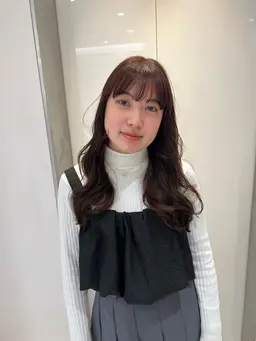 前髪カット＋前髪パーマ