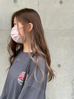 部分ブリーチ+カラー+トリートメント