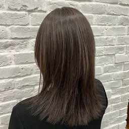 細めハイライト+シャンプーブロー