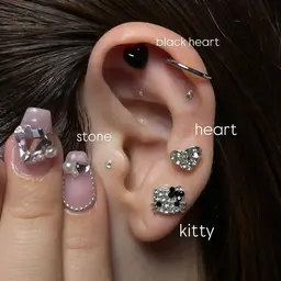 耳ツボジュエリー 付け放題(両耳計16粒まで)