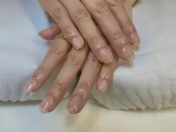 《メンズもOK》クリアジェルネイル/オフありの場合+500円