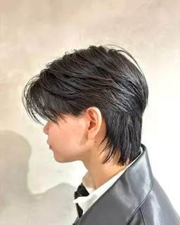 メンズセンターパートウルフ⭐️