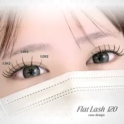 《 ご新規様限定 》9日11:30​〜​限定　　　　　　　　★ フラットラッシュ 120本 ★ オフあり　　　📌束感仕上げ