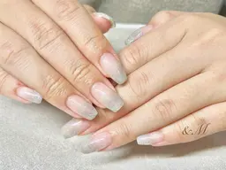 【長さ出し10本🎀選べるワンカラー系】　　⭐️甘皮ケア