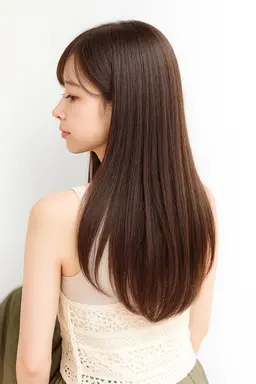 潤い!縮毛矯正&小顔カット&トリートメント(カラー追加の場合は+¥4000)