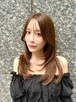 🎀ིྀ🧸ིྀ【トレンドメニュー】小顔レイヤーカット+カラー+髪質改善トリートメント🧸ིྀ🎀ིྀ(ロング料金なし)