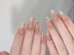 ラメグラデーション➕ベースカラー