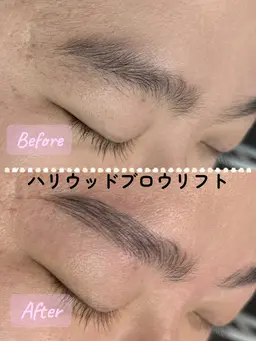 メンズ👱‍♂️ハリウッドブロウリフト×眉毛ワックス🌿🌟