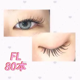 ナチュル派の方向け✨️フラットラッシュ80本🎀束感コーティング仕上げ🤍/付け足し🙆‍♀️