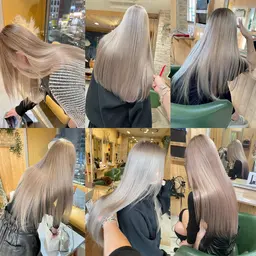 【トリプルカラー】似合わせカット+ケアブリーチ2回+ belleオリジナルcolor ¥27400