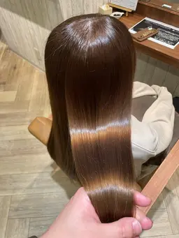 ツヤツヤの褒められる髪に髪質改善カラーエステフルコース【カット＋カラー＋髪室改善ヘアサプリメント＋超音波トリートメント】