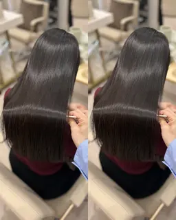 【期間限定価格】💫うる艶思わず触りたくなる💫自社開発sinsiaストレート+前髪カット