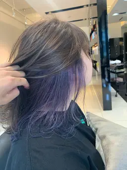 💕🐳ケアブリーチ1回とカラー🐳💕インナーカラー💕💕フェイスフレミング💕トリートメント付き💕