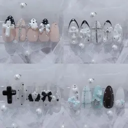 【自爪】選べるy2k𝑫𝒆𝒔𝒊𝒈𝒏⋆｡˚✩自爪定額𖤐 ̖́-‬オフケア込