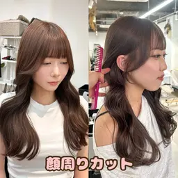 【🎀ミニモ学割🎀】似合わせカット＋フルカラー＋プレミアム艶トリートメント＋超音波付き♡