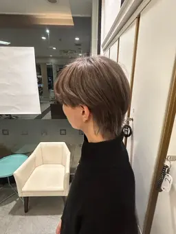 〖✂️似合わせカット〗＋〖🎨ダブルカラー〗…ブリーチ施術からのオンカラー より高発色の髪色に