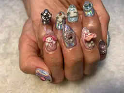 キャラ、3D、1本あたり1000円。事前に希望デザインのお写真を頂戴しております。このメニューのみのご予約は不可。