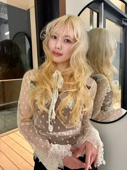 【U25】【SNSモデル限定🎀】ダブルカラー（ブリーチ）＋透明感カラー＋1stepトリートメント