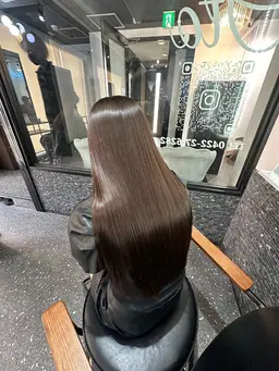 💜🤍💜カット+縮毛矯正+髪質改善ミルボン✨オージュア4stepトリートメント💜🤍💜