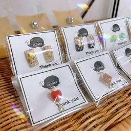 ✨アレルギーの方も安心、樹脂ピアス展示販売中✨