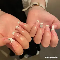 ✨綺麗め✨【オフ込み】フレンチネイル(クリアベース)