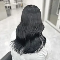 【就活、実習、学生必見👀】落ちる黒⁉️残留しない黒染め‼️⚠️ブリーチ毛限定🖤⟡.·➕オリジナルリンス✨️