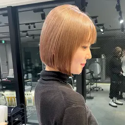 骨格矯正カット＋ブリーチ無しダブルカラー