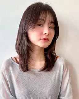 【梅雨時期湿気対策‼️】カット+地毛風縮毛矯正