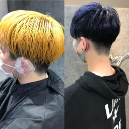 【メンズ限定】　　　　　　　　　　　　　　　　　　　💈ブリーチ+カラー+カット+プチトリートメント💈