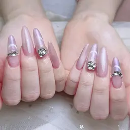 🎀《チップ長さだし》マグネットワンカラ+2個大きいパーツ🎀