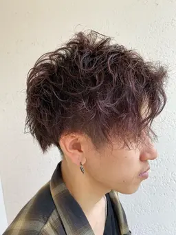 【メンズ限定】メンズカット+パーマ+ナチュラル眉カット¥14300→¥9900