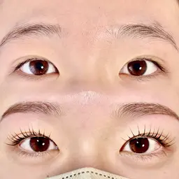 まつ毛パーマ(パリジェンヌorカール)×美眉(アイブロウスタイリングorハリウッドブロウリフト)