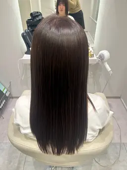 カット+カラー+プラチナプラン縮毛矯正+超濃度髪質改善トリートメント🦋