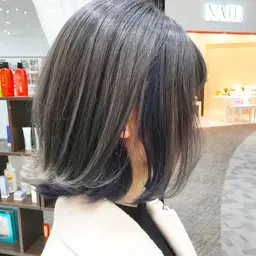 デザインカラー(ケアブリーチ)＋トリートメント［イヤリングカラー、裾カラー、インナーカラー対応］