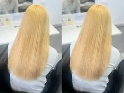 ⭐️ハイトーンにしたい方⭐️Ｗブリーチ＋韓国風艶カラー＋バイカルテトリートメント💋