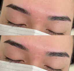 メンズアイブロウWax(メイク付き)メイクなしも可能!